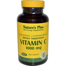 Natures Plus Vitamin C, 1000 mg, 180 Tablets (NTP2310): Тип Витамин C