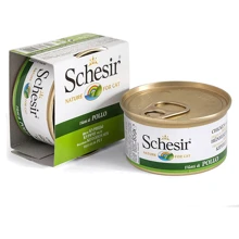 Натуральные консервы для кошек Schesir Chicken филе курицы в желе, 85 г: Тип Консервы