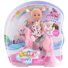 Кукла типа Барби малышка Bambi DEFA 8410 на пони (Розовый): Возраст от 3 лет
