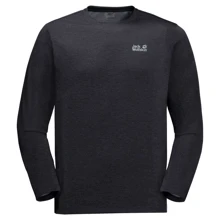Жіночий лонгслів Jack Wolfskin Jwp Ls T M 1808201-6000 M чорний: Вид Лонгсливы