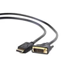 Кабель и переходник Cablexpert Display Port to DVI 24+1pin 1.0m (CC-DPM-DVIM-1M): Тип кабель