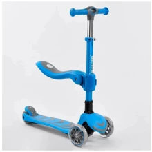 Самокат Best Scooter голубой (Т-04177): Количество колес 3