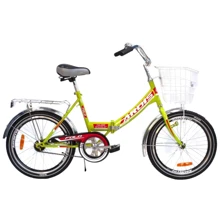 Велосипед Ardis Fold 20 "посилена рама-15" St Light Green / Red (08112): Матеріал рами сталь