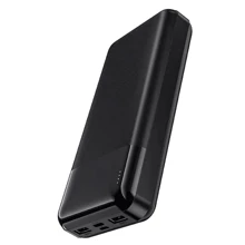 Внешний аккумулятор Hoco Power Bank 20000mAh J72A Easy Travel Black: Количество USB 3