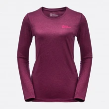 Термолонгслив Jack Wolfskin Sky Thermal L/S W 1808961_1014 40 (XS) фиолетово-красный: undefined undefined