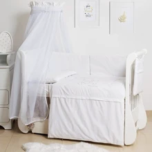 Постельный комплект 8 эл. Twins Dolce Loving bear 4062-D-010, white, белый: Тип постельный комплект