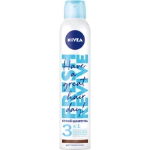 Nivea Fresh Revive Сухой шампунь 3в1 для темных волос 200 ml: Пол Для женщин