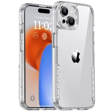 Чехол для iPhone Mobile Case TPU+PC Multi-Color Clear for iPhone 15: Цвет прозрачный