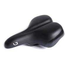 Седло Green Cycle Comfort 198, стальные рейлы, черное (SAD-76-62): Анатомическая выемка Есть
