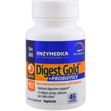 Enzymedica Digest Gold + Probiotics Ферменты и пробиотики 45 капсул: Тип Пищеварительные ферменты