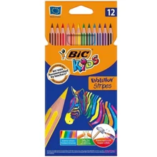 Карандаши цветные 12 цв. BIC Kids Evolution Stripes: Тип Цветные