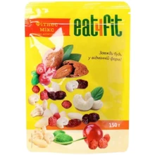 Упаковка смесь Eat4Fit Fitness mix орехово-фруктовая 2х150 г (4820212130076): Вес нетто 300 г