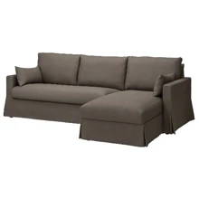 3-местный диван с шезлонгом ІКЕА HYLTARP Серо-коричневый грансель (s49495820): undefined undefined
