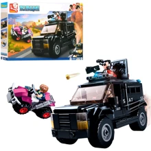 Конструктор SLUBAN M38-B0653 поліція, машина, квадроцикл, фігурки, 293дет, 33-24-5,5см: Виробник Sluban