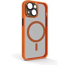 Чехол для iPhone ArmorStandart Unit Case Magsafe SE Orange Black for iPhone 14 (ARM75374): Цвет оранжевый