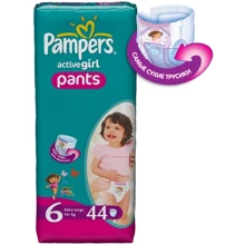 PAMPERS Active Girl Extra Large Джамбо 44 шт.: undefined undefined