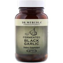 Dr. Mercola Fermented Black Garlic 60 Caps Черный чеснок ферментированный: Форма выпуска Капсулы