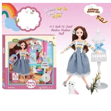 Кукла Starry Sky Doll Звездное небо с котиком и аксессуарами, 30 см (SK 024): Возраст от 3 лет