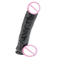 Большой фаллоимитатор Toy Joy Dildo 11 inch with Balls (черный): Назначение Вагинальные