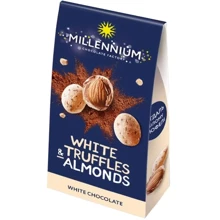 Цукерки Millennium TRUFF мигдаль у білому трюфелі 100 г (4820075507862): Вага, г 100