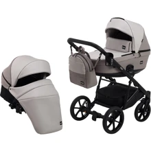 Коляска 2 в 1 Bair Kiwi кожа 100% BK-14/13 беж - капучино: Тип коляски Универсальная коляска (2-в-1)
