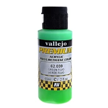 Краска Vallejo акрил-полиуретановая Premium Color зеленый флуоресцентный (VLJ62039): Производитель Vallejo