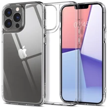 Чехол для iPhone Spigen Quartz Hybrid Crystal Clear (ACS03214) for iPhone 13 Pro Max: Цвет прозрачный