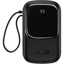 Зовнішній акумулятор Baseus Power Bank 20000mAh з USB-C Cable Q Pow Display 22.5W Black (PPQD-I01): Кількість USB 3