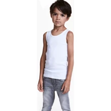 Майка H&M 2007616 110-116 см белая: Тип Майки