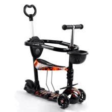 Самокат Best Scooter с защитным бампером черный (S 8756): Количество колес 3