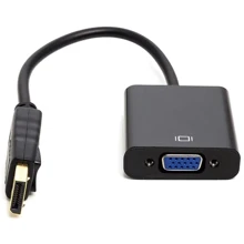 Кабель і перехідник PowerPlant DisplayPort (M) - VGA (F) 0.15 м (CA911875): Тип переходник