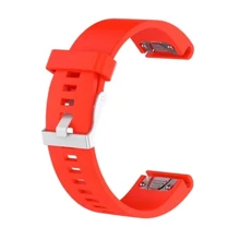 Ремешок Garmin QuickFit 20 Smooth Silicone Band Orange (QF20-SMSB-ORNG): Цвет оранжевый