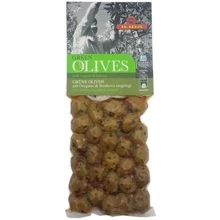 Оливки ILIDA Green Agriniou with oregano & bukovo 250 г (WT3252): Вес нетто 250 г