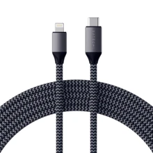 Кабель Satechi Cable USB-C to Lightning 1.8m Space Grey (ST-TCL18M): Тип USB-C - Lightning