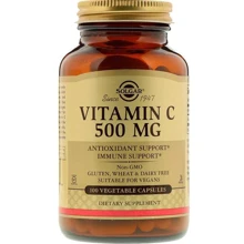 Solgar Vitamin C 500 mg 100 Vegetable Capsules: Тип Витамин C