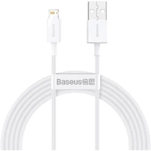Кабель Baseus USB Cable to Lightning Superior Series Fast Charging 2.4A 2m White (CALYS-C02): Тип USB Cable - Lightning