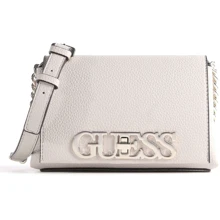 Женская сумка через плечо Guess Uptown Chic Mini Xbody Flap бежевая (HWVG7301780-STS): Пол Женский