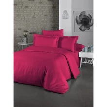 Комплект постельного белья LightHouse Exclusive Sateen Stripe lux евро бордовый (50231_2,0): Материал сатин