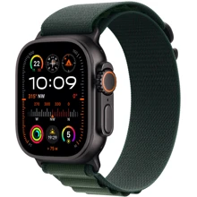 Apple Watch Ultra 2 2024 GPS + Cellular 49mm Black Titanium Case with Dark Green Alpine Loop - Medium (MX4R3UL/A): Розмір 49mm
