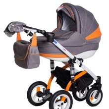 Универсальная коляска 2в1 Adamex Lara Rainbow Orange: Тип коляски универсальная коляска (2-в-1)