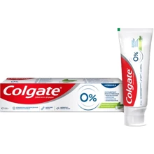 Colgate Зубная паста 0% Бодрящая свежесть 130 мл: Назначение Укрепление эмали, Восстановление, Ароматизация, Комплексная защита, От зубного налета, Очищение, Све