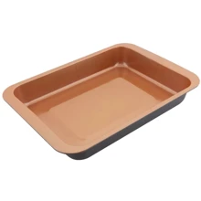 Форма LAMART Copper для выпекания 42.5х29х5 см (LT3095): Крышка Нет