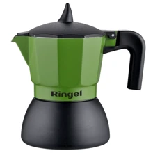 Кофеварка гейзерная Ringel Lungo 300мл (RG-12102-6): Цвет зеленый