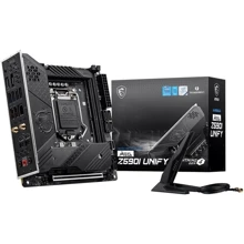 MSI MEG Z590I UNIFY: Оперативная память 2xDDR4 5600 МГц, до 64 ГБ