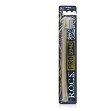 Зубная щетка R.O.C.S. Pro мягкая Gold Edition, золотой (4607152730609): Вид Обычная