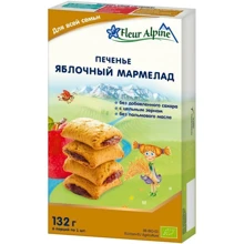 Печенье детское FLEUR ALPINE Яблочный мармелад 132 г (1684025): Тип Печенье