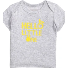 Футболка H&M 3457893 56 см серая: Пол Девочка