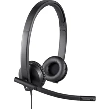 Наушники Logitech H570e Stereo USB-C Black (981-001431): Тип конструкции накладные