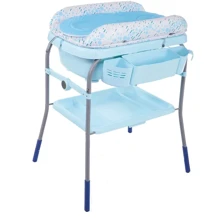 Пеленальный столик с ванночкой Chicco Cuddle & Bubble голубой (79348.86.07) (8058664175895): Производитель Chicco