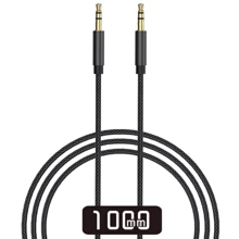 Кабель WIWU Audio Cable AUX 3.5mm to 3.5mm 1m Black: Тип Mini-jack 3.5mm M - Mini-jack 3.5mm M